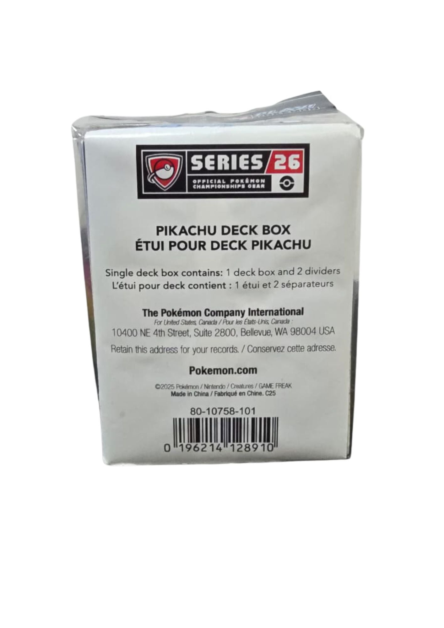 Pokemon Deck Box Regional 2026 Pikachu Center (Serie26)
