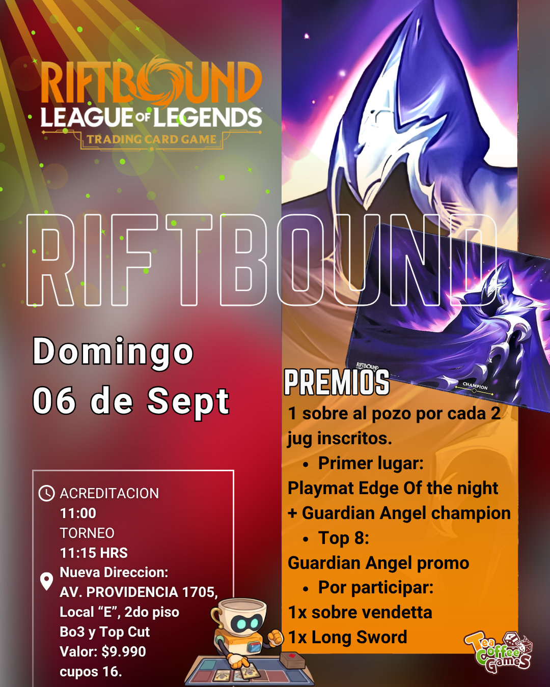 Cupo Torneo Riftbound Edge of the Night domingo 6 de septiembre