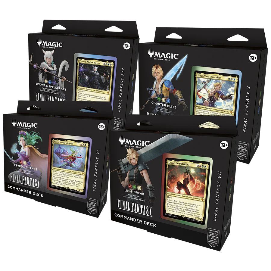 Preventa Pack 4 Deck Commander Display - Universes Beyond - Final Fantasy (Ingles)