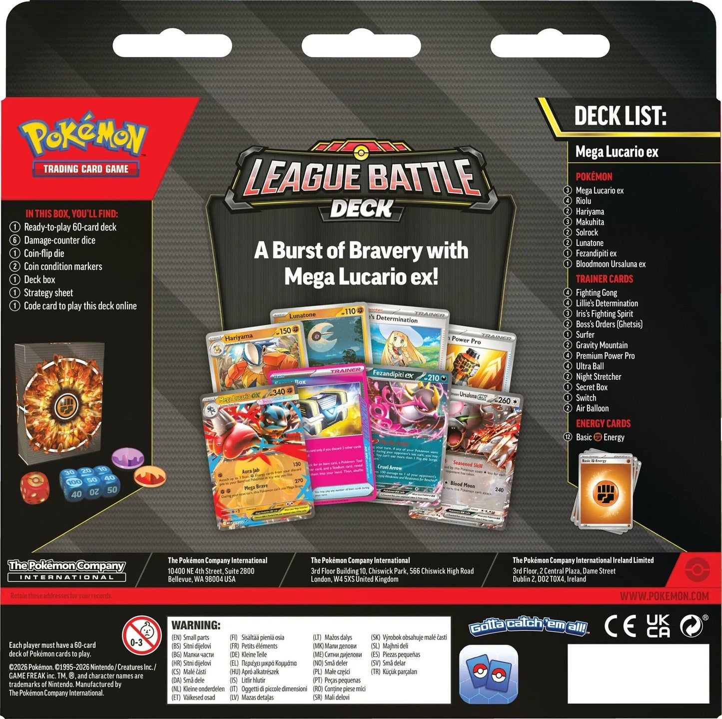 Deck Mega Lucario EX League Battle (INGLES)