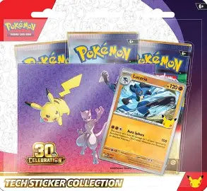 Pokemon TCG 30th Celebration- Tech Sticker Collection Lucario (Español)