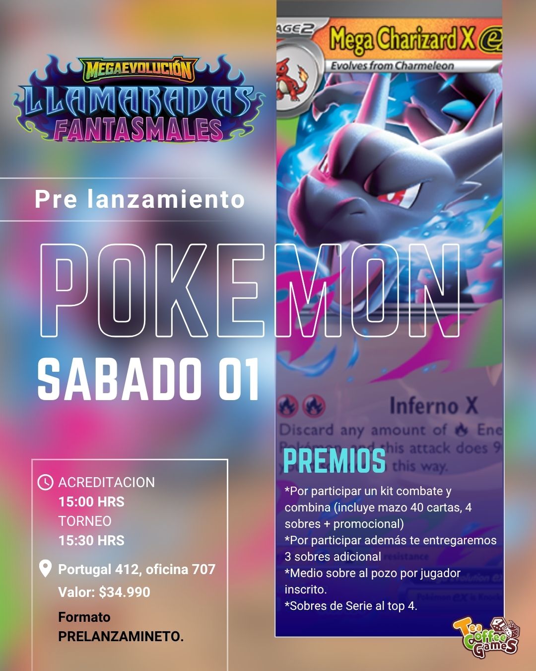 Prelanzamiento LLAMARADAS FANTASMALES Sabado 01 de Nov (elige entre los tres horarios)