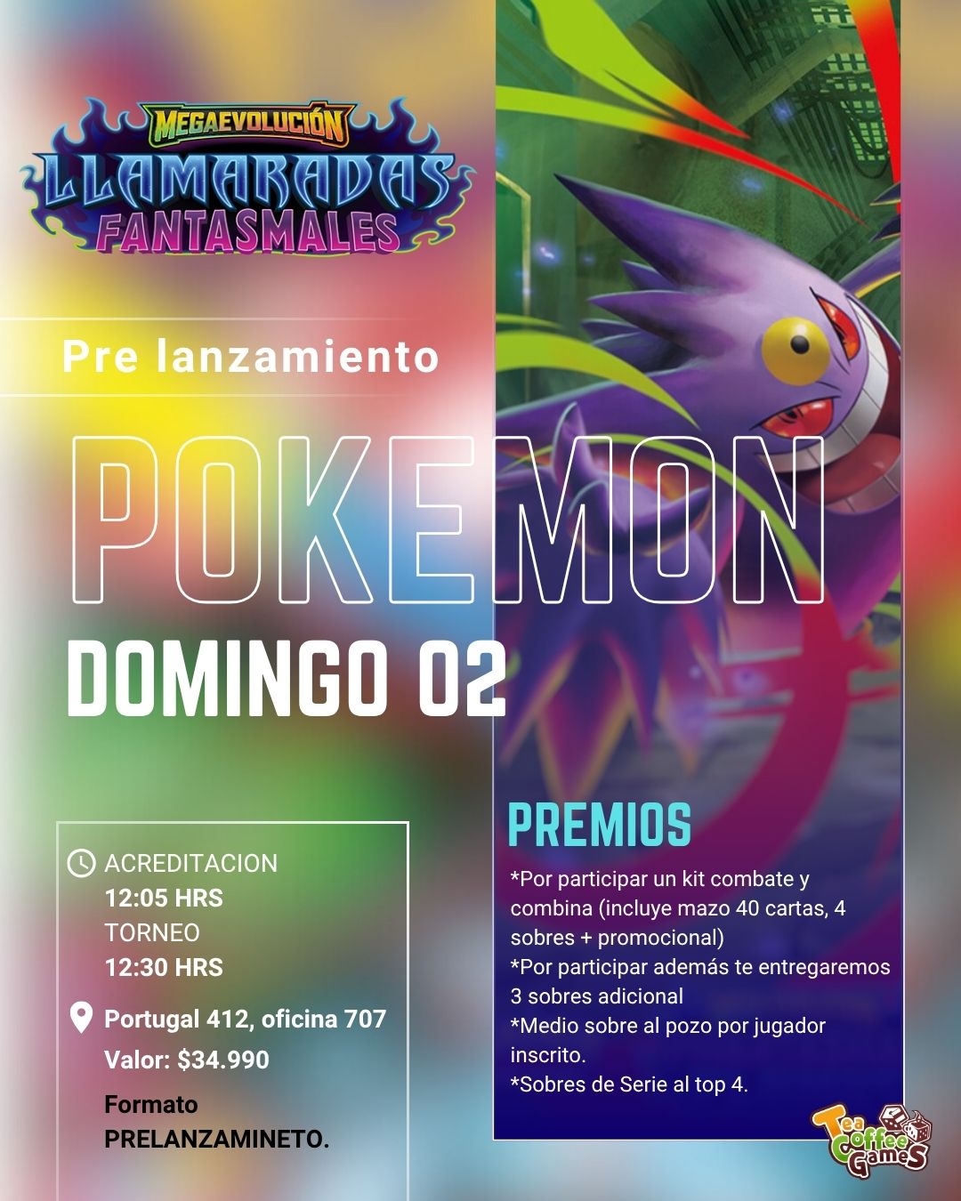 Prelanzamiento LLAMARADAS FANTASMALES Domingo 02 de noviembre (elige entre los dos horarios)
