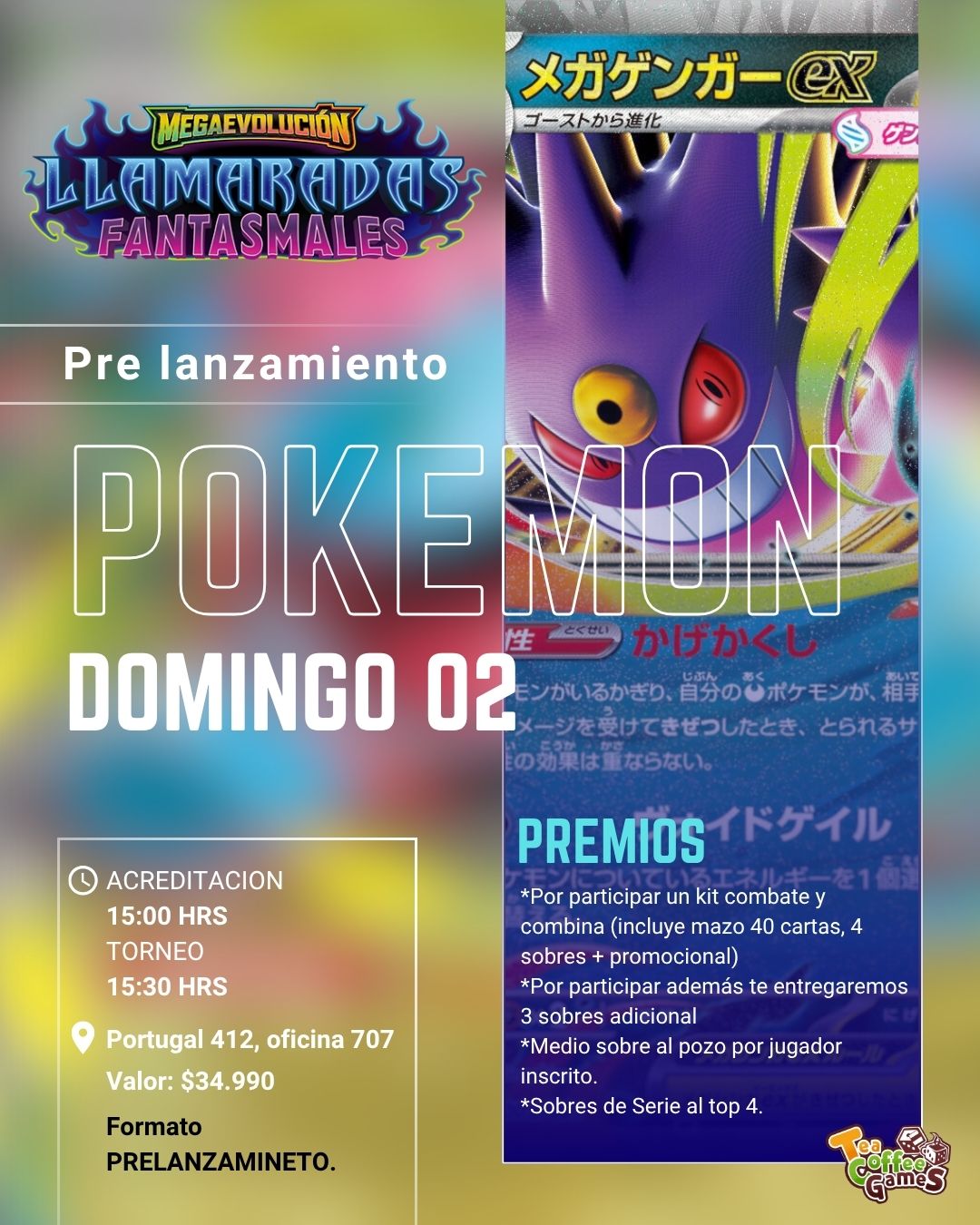 Prelanzamiento LLAMARADAS FANTASMALES Domingo 02 de noviembre (elige entre los dos horarios)