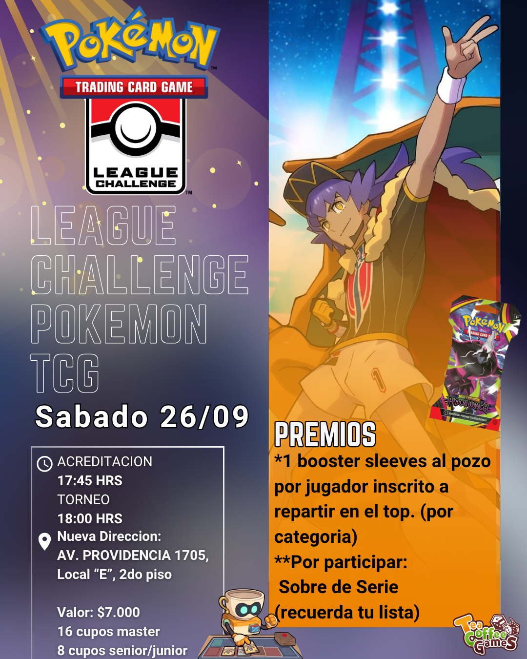 Cupo LEAGUE CHALLENGE Pokémon TCG SEPTIEMBRE (leer bases)