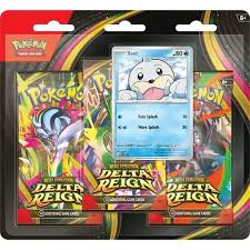 PREVENTA: Pokemon TCG Mega Evolution-Delta Reign- 3-Pack Blister INGLES