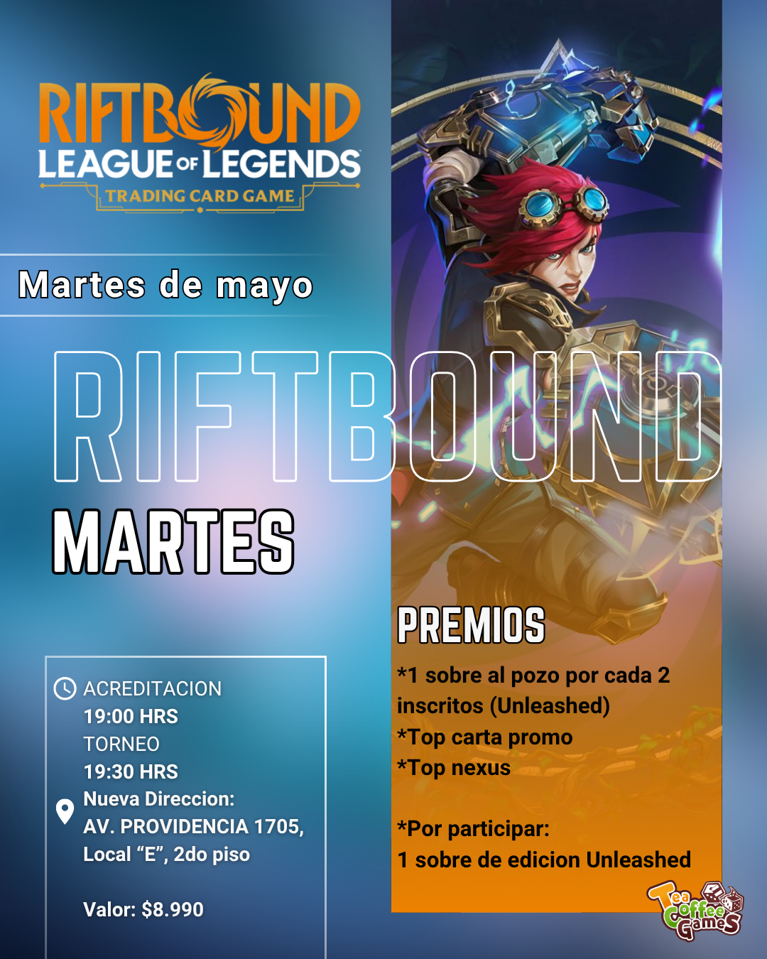 Cupo torneo martes Riftbound de mayo