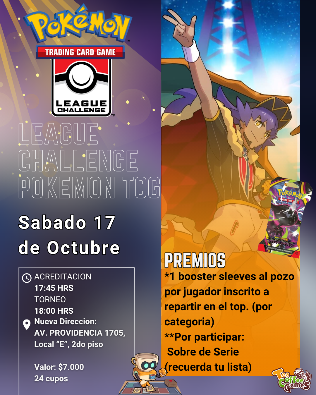 Cupo LEAGUE CHALLENGE Pokémon TCG OCTUBRE (leer bases)