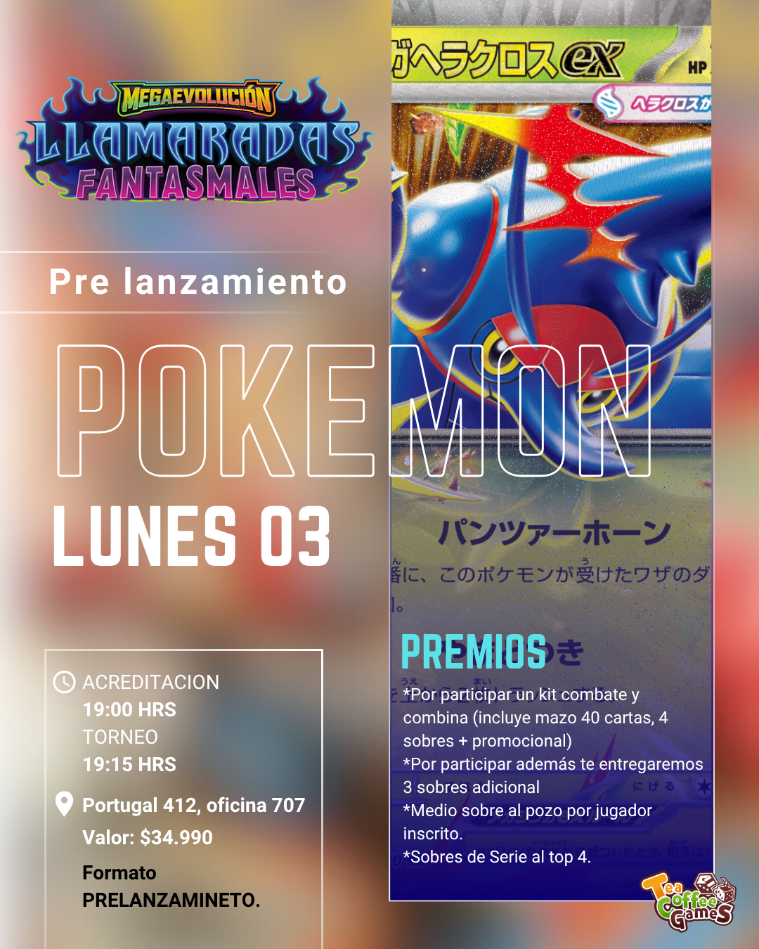 Prelanzamiento LLAMARADAS FANTASMALES Lunes 03 de Noviembre