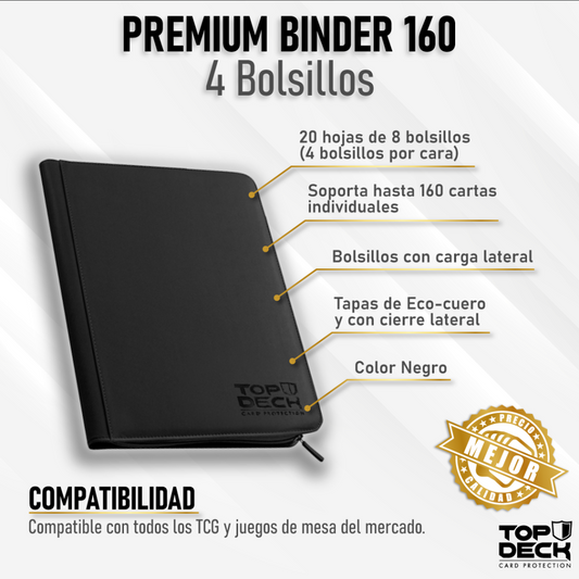 Carpeta Binder TOPDECK 160 – Color Negro
