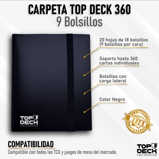 Carpeta Esencial | TOPDECK 360 – Color Negro