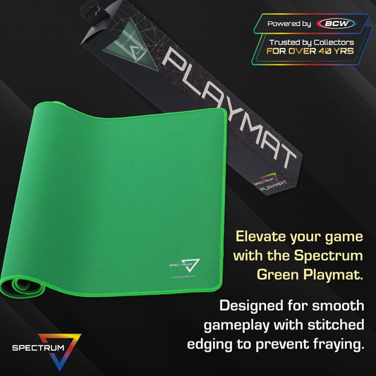 Playmat with Stitched Edging – Green Spectrum