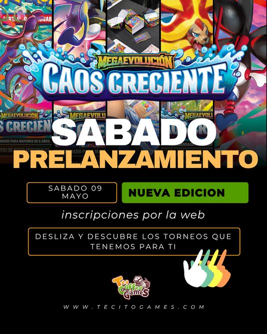 Prelanzamiento Caos Creciente Sabado 09 de Mayo (elige entre los tres horarios)