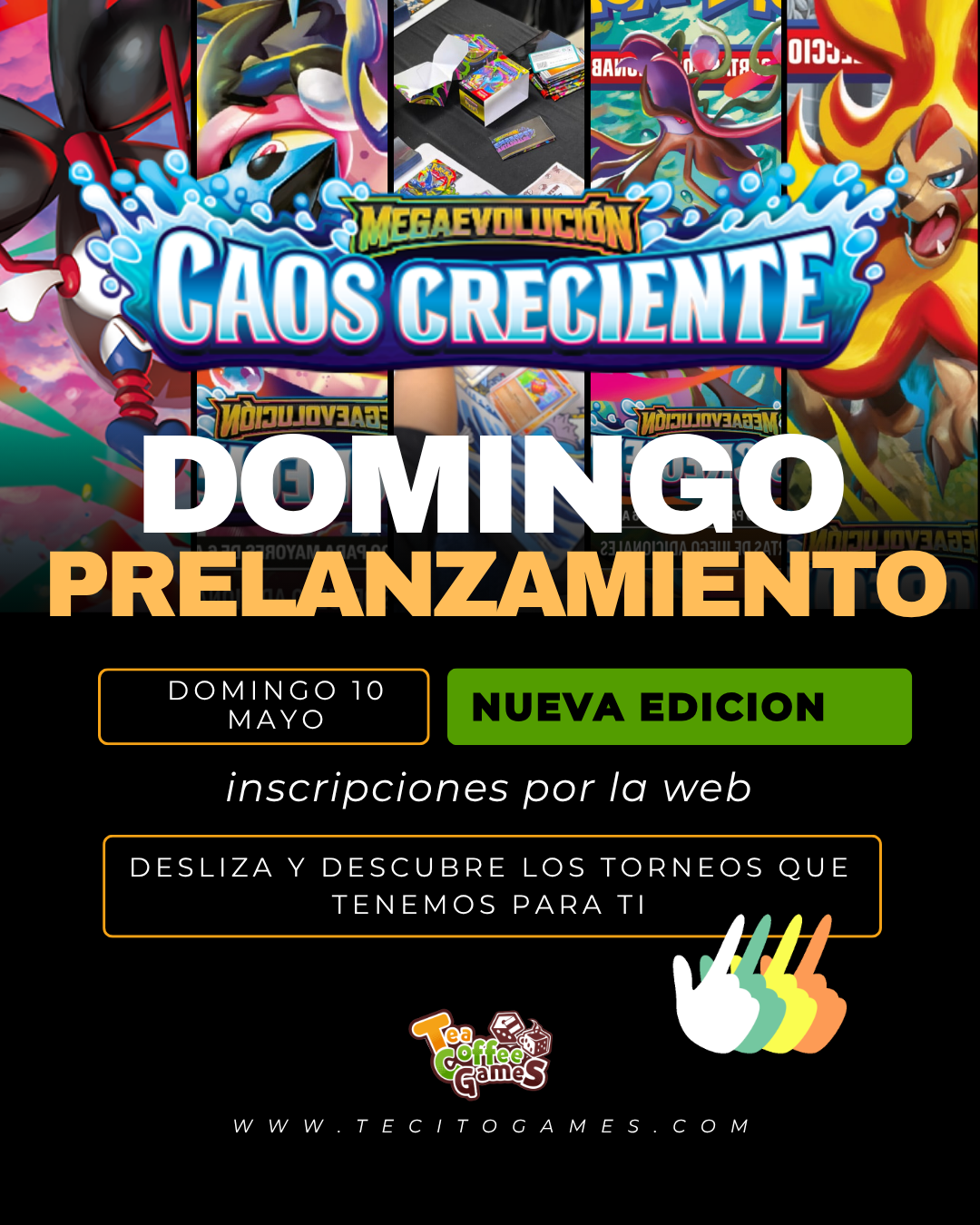 Prelanzamiento Caos Creciente Domingo 10 de Mayo (elige entre los dos horarios)