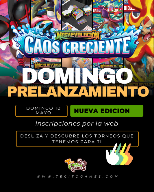 Prelanzamiento Caos Creciente Domingo 10 de Mayo (elige entre los dos horarios)