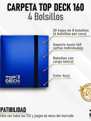 Carpeta Esencial | TOPDECK 160 – Color Azul