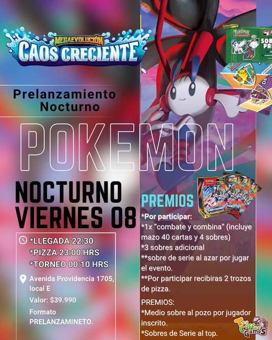 Prelanzamiento Caos Creciente Nocturno