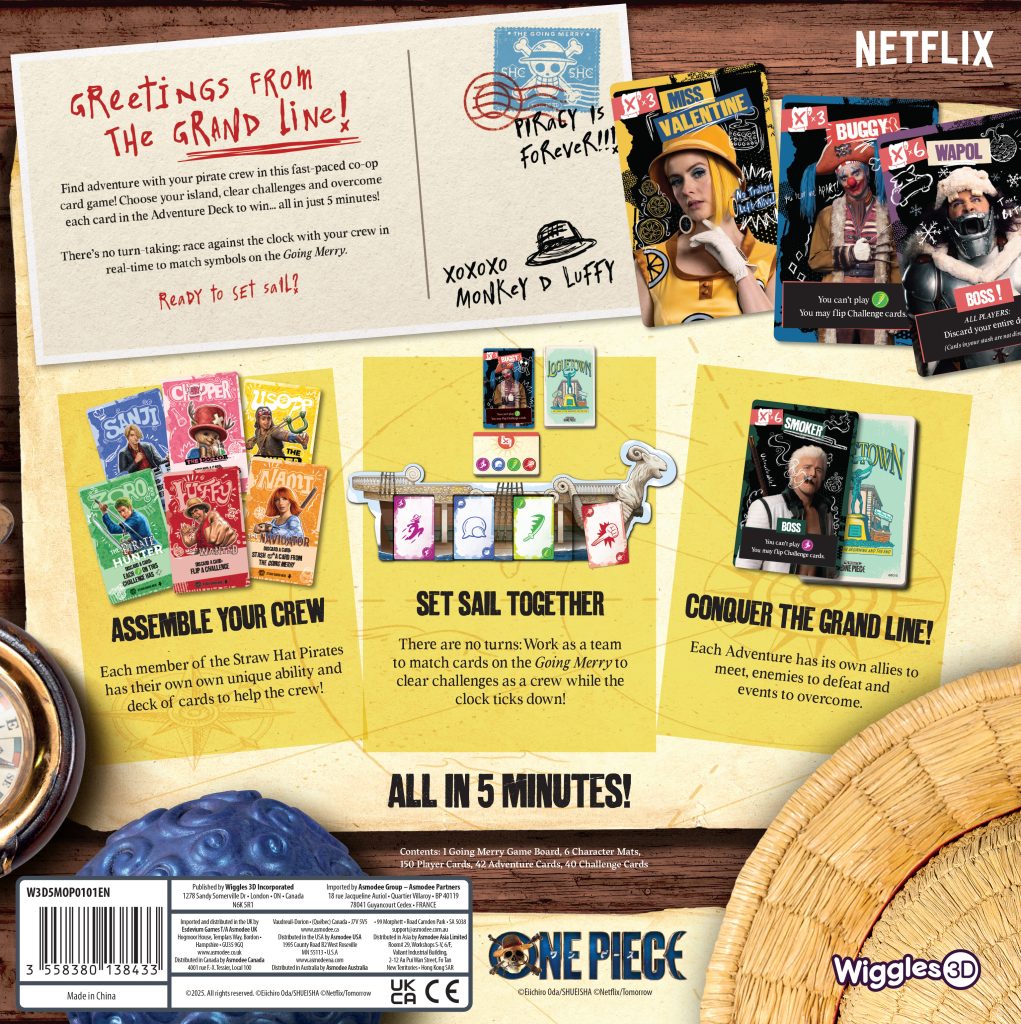 5-Minute One Piece – Juego de Mesa Cooperativo en Tiempo Real