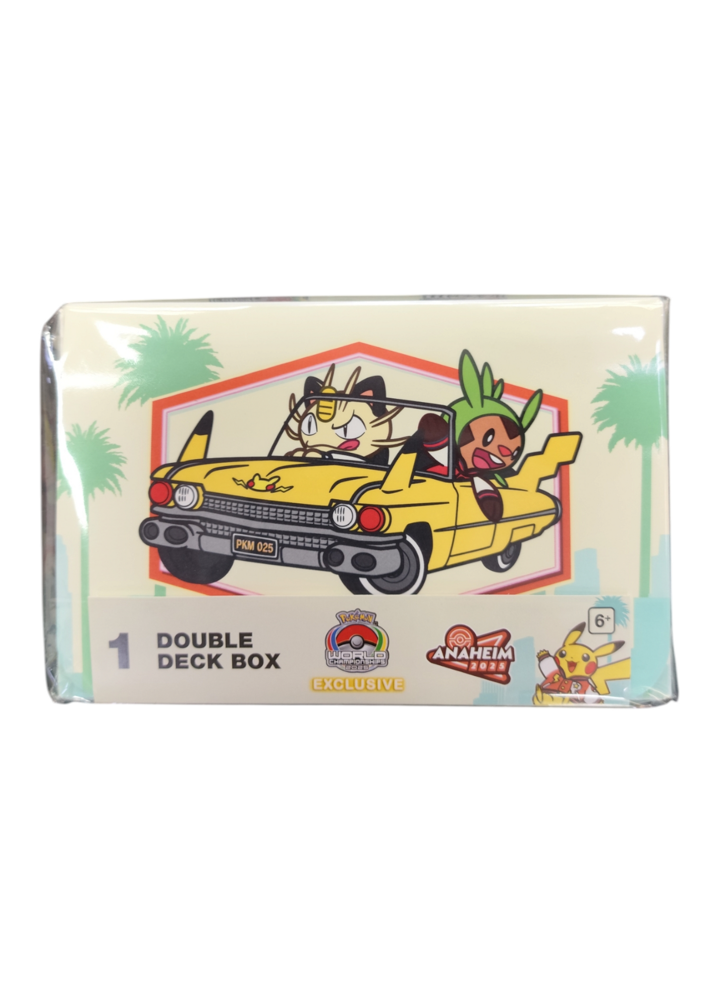 Pokemon Center Double Deck Box Meowth & Chespin Anaheim 2025