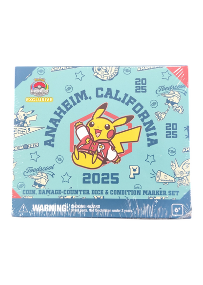 Set moneda y accesorios Pikachu Pokemon World Championships Anaheim 2025