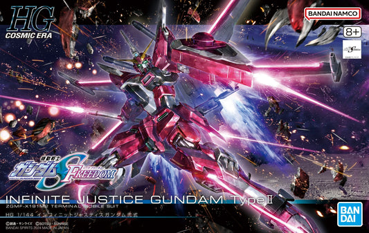 Model kit HGCE Infinite Justice Gundam Type II 1/144 Bandai Hobby