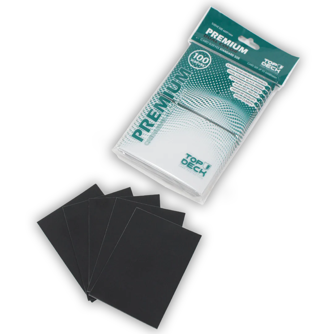 Fundas Blancos dual color tamaño Standard Premium 100 Top deck