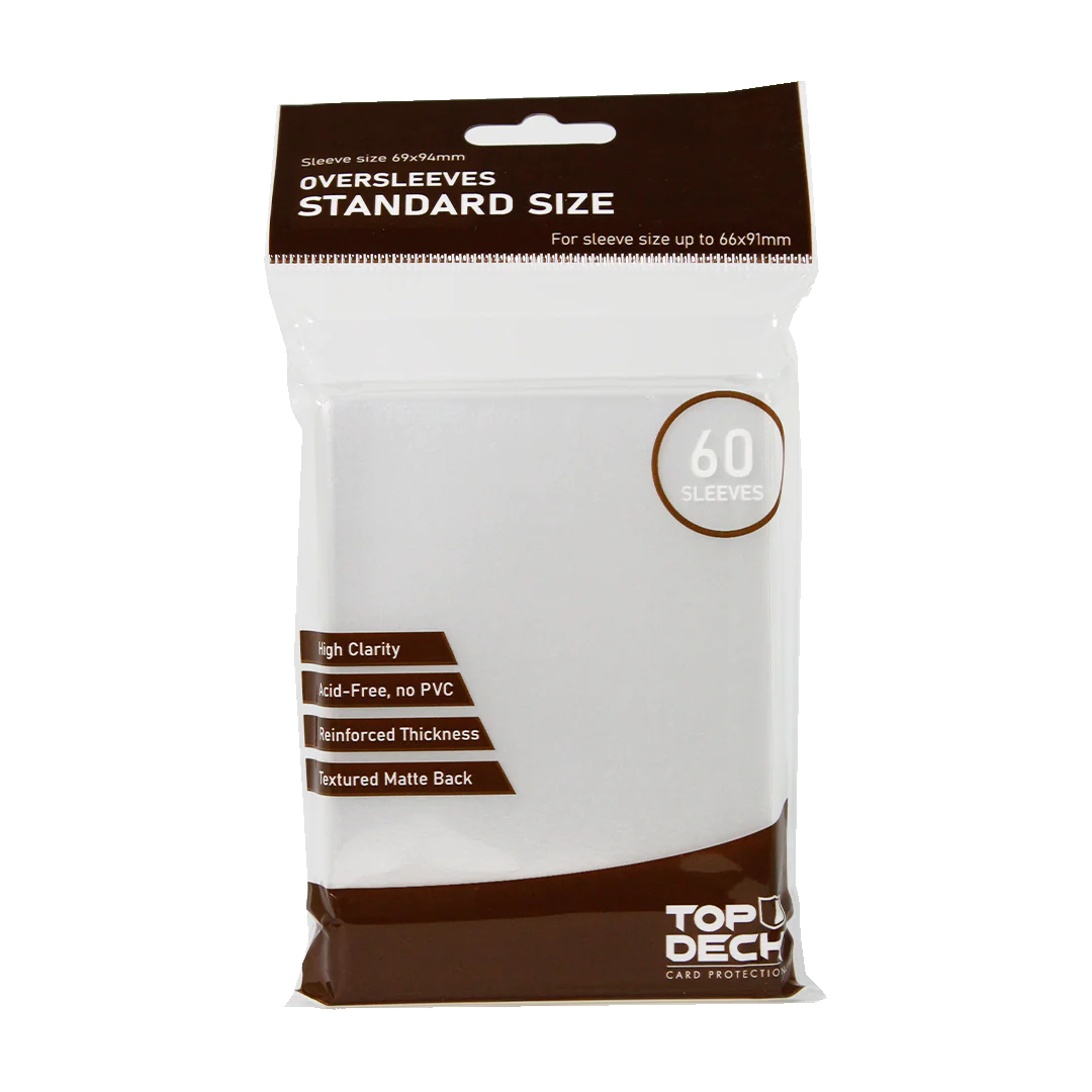 Fundas Oversleeves Standard Size 60 Top Deck