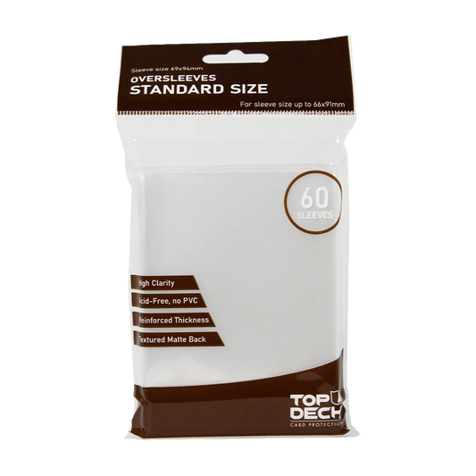 Fundas Oversleeves Standard Size 60 Top Deck