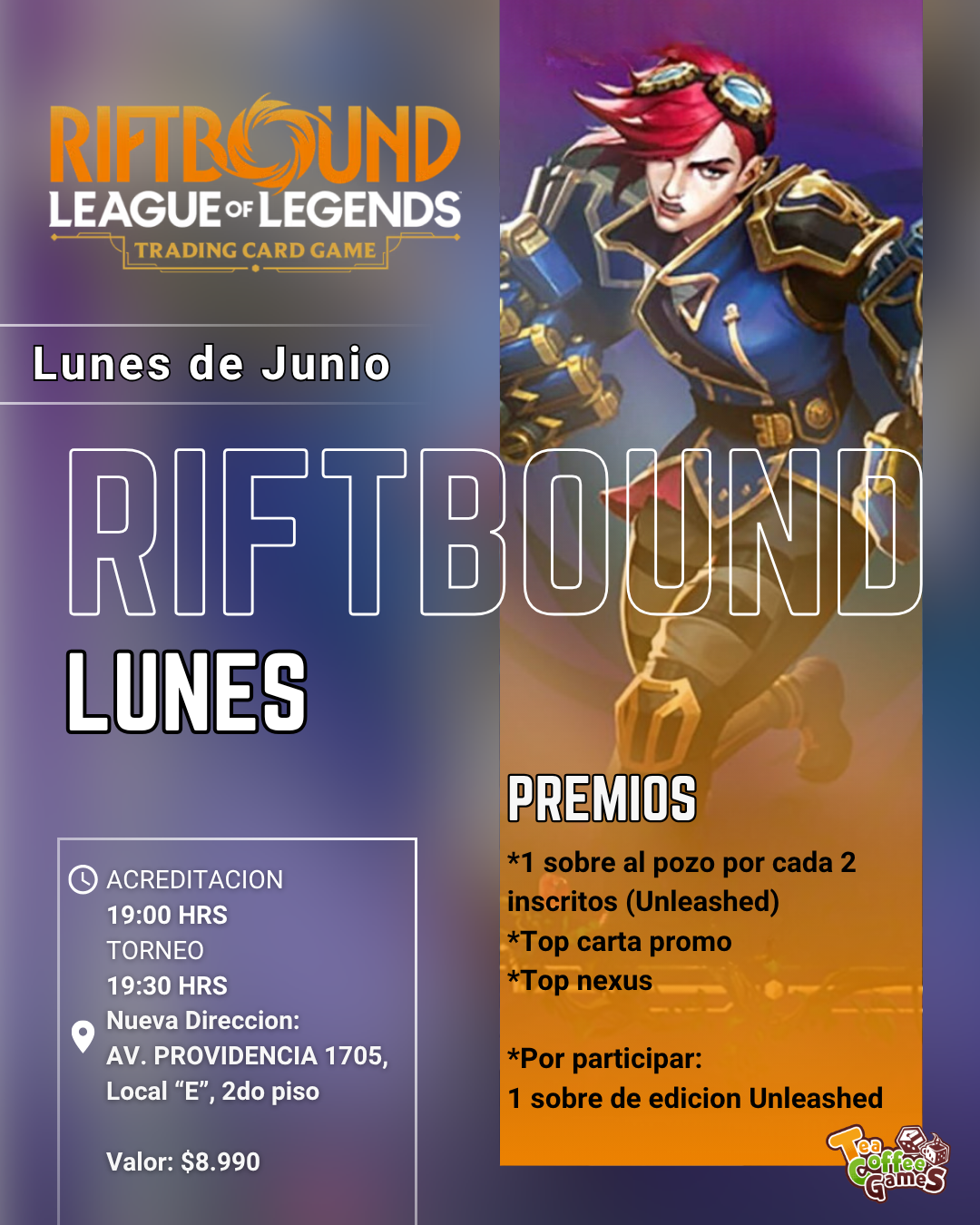Cupo torneo Lunes Riftbound de Junio