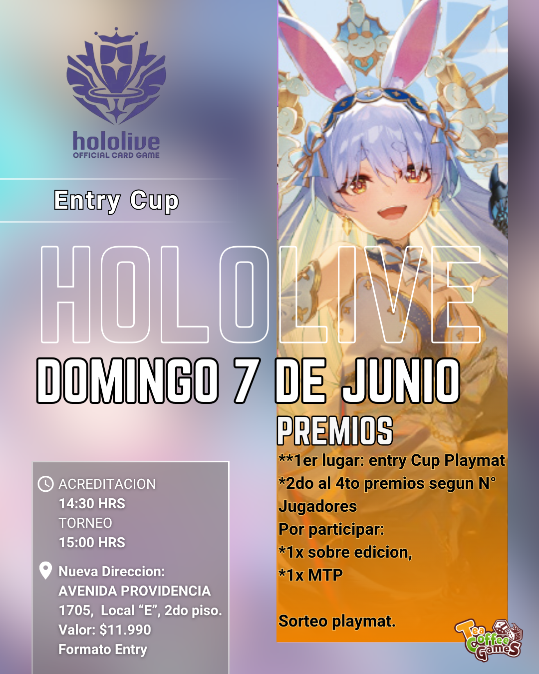 Cupo Torneo Hololive Domingo 07 de Junio Entry Cup
