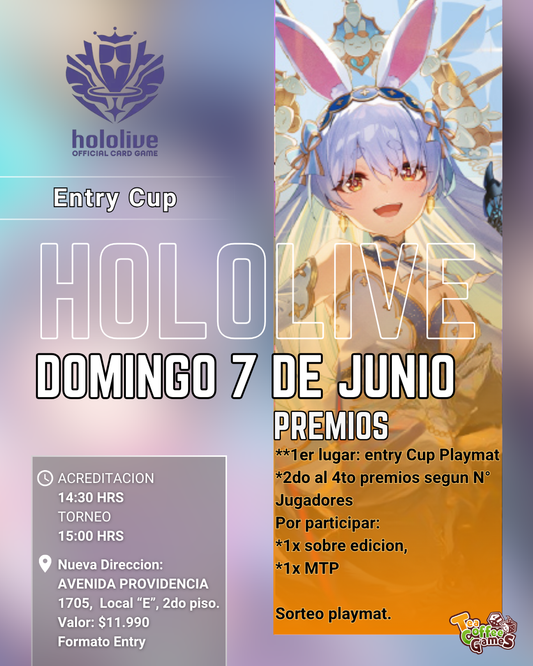 Cupo Torneo Hololive Domingo 07 de Junio Entry Cup
