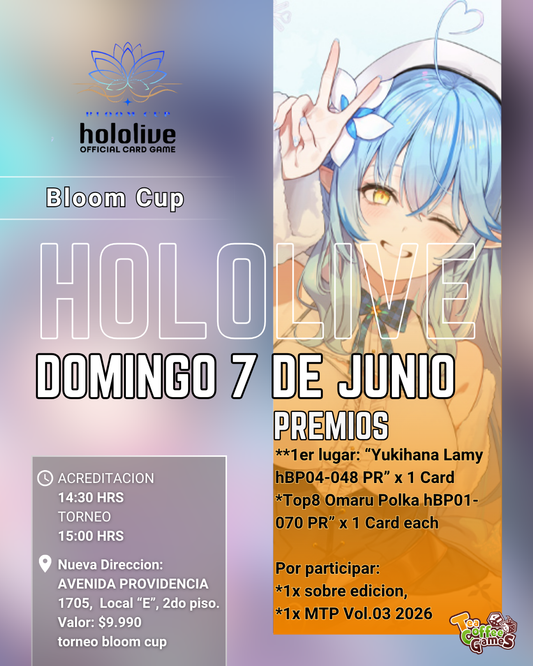 Cupo Torneo Hololive Domingo 07 Bloom Cup “Yukihana Lamy”