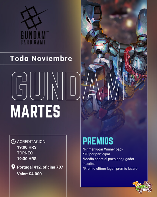 Cupo Torneo Gundam  Martes de noviembre Store Tournament