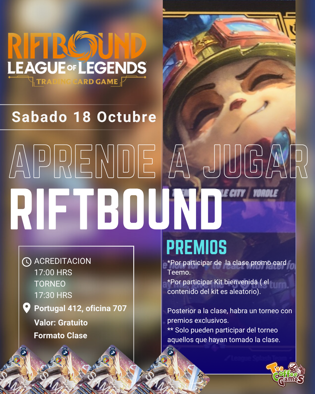 Demostracion + Torneo Riftbound sabado 18 de Octubre