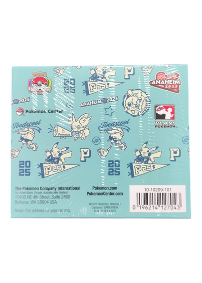 Set moneda y accesorios Pikachu Pokemon World Championships Anaheim 2025