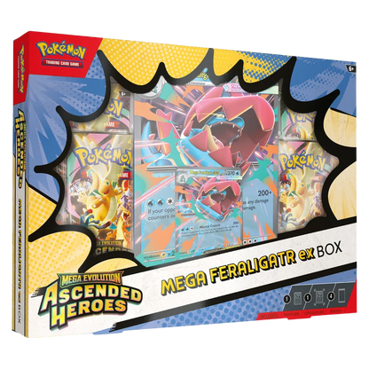 Pokémon TCG: Mega Evolution – Ascended Heroes | Mega Feraligatr ex Box (Español)