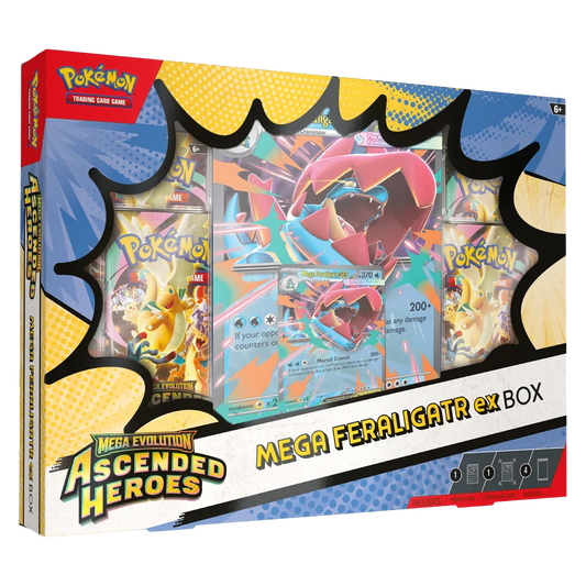 Pokémon TCG: Mega Evolution – Ascended Heroes | Mega Feraligatr ex Box (Español)