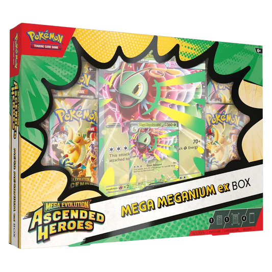 Pokémon TCG: Mega Evolution – Ascended Heroes | Mega Meganium ex Box (Español)