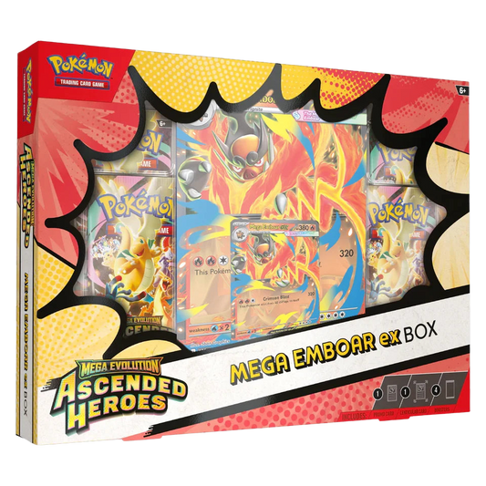 Pokémon TCG: Mega Evolution – Ascended Heroes | Mega Emboar ex Box (Español)