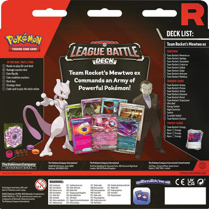 Deck League Battle Deck English - Team Rocket's Mewtwo ex (ingles)