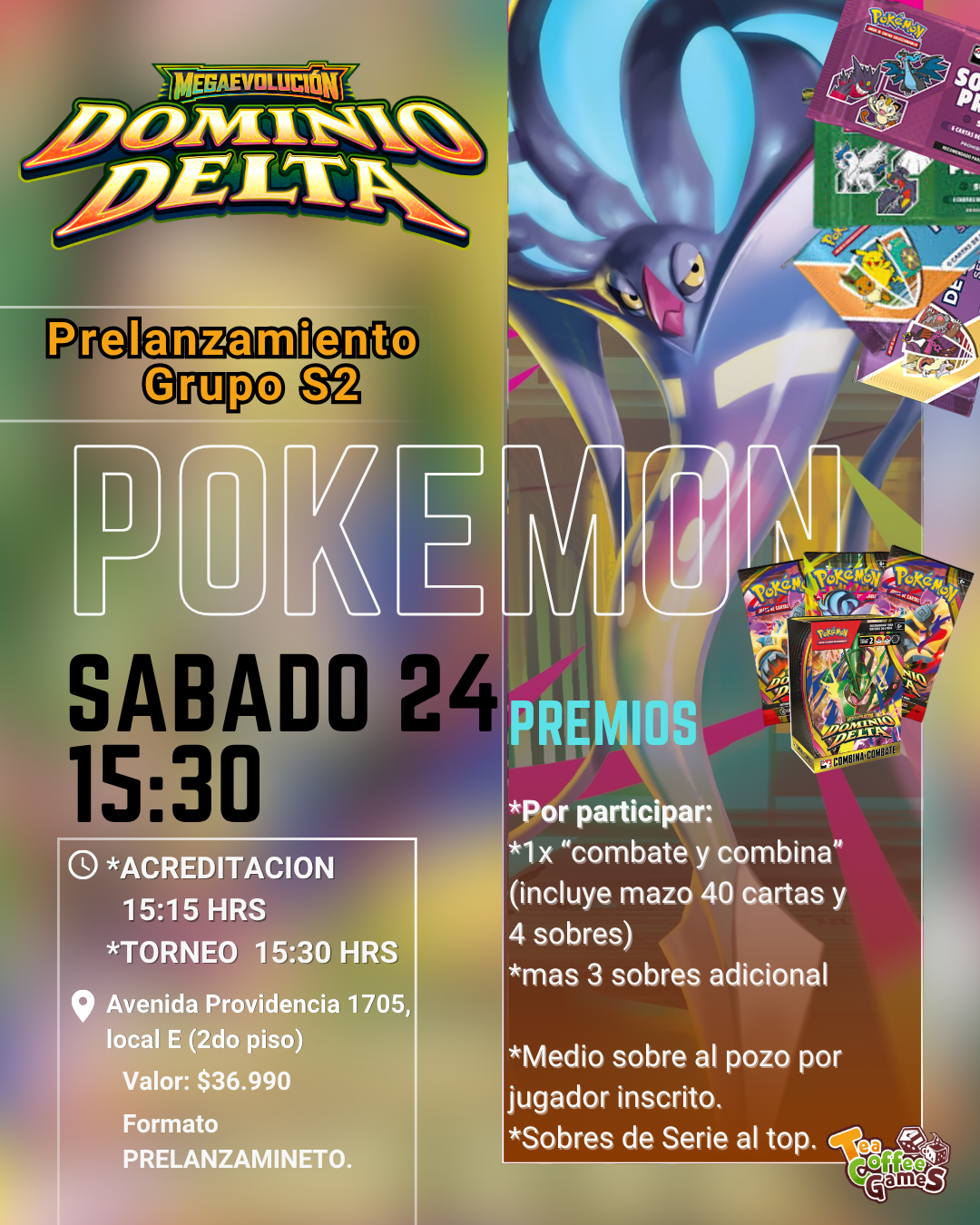 Cupo prelanzamiento DELTA REIGN sabado 24 de octubre 15:30