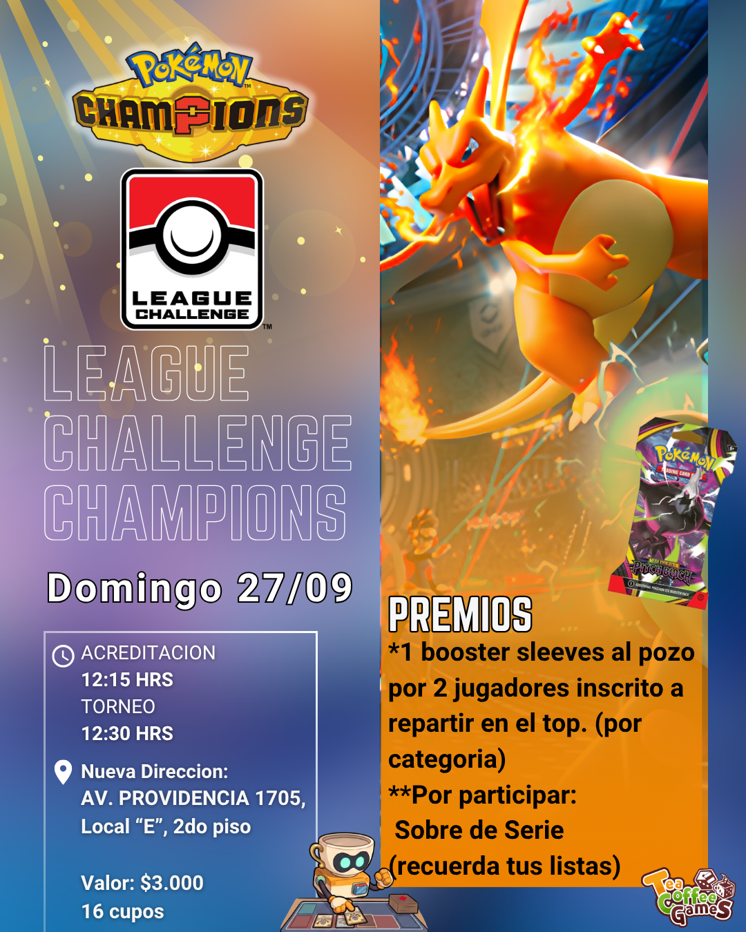 Cupo LEAGUE CHALLENGE POKÉMON CHAMPIONS SEPTIEMBRE (leer bases)