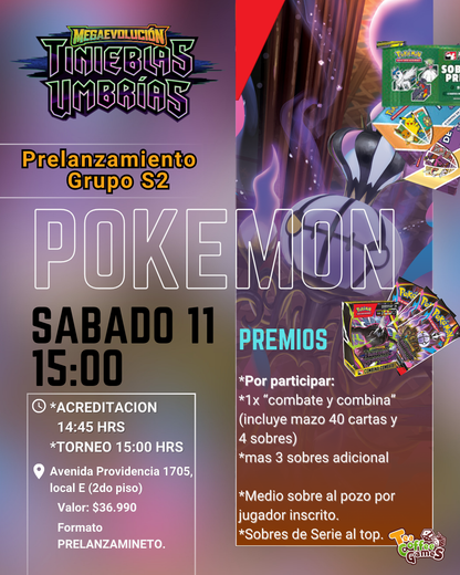 Prelanzamiento Tinieblas Umbrias Sabado 11 de Julio (elige entre los tres horarios)