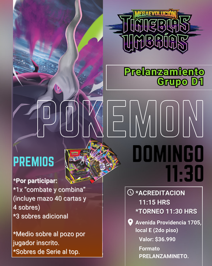 Prelanzamiento Tinieblas Umbrias Domingo 05 de Julio (elige entre los dos horarios)