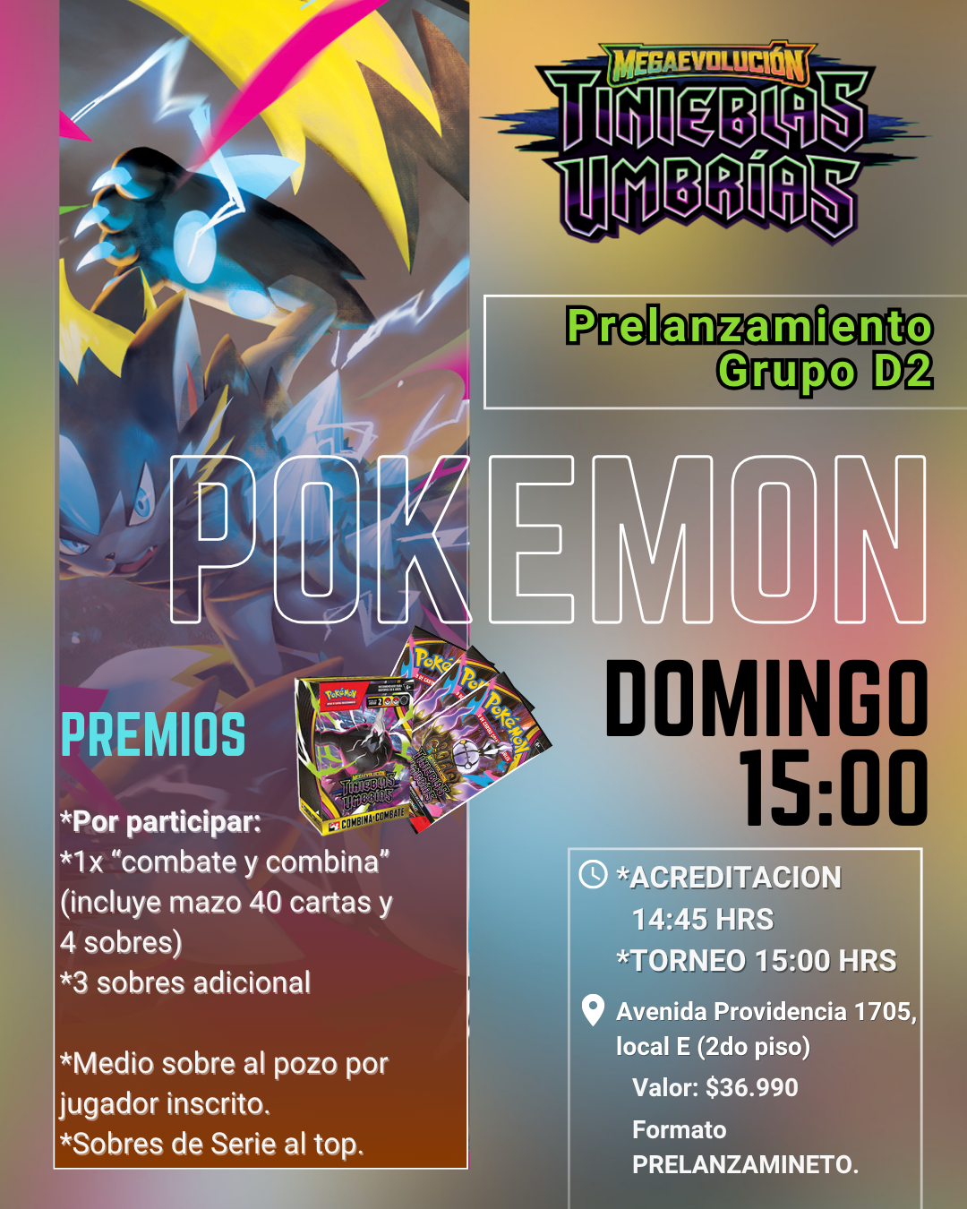 Prelanzamiento Tinieblas Umbrias Domingo 05 de Julio (elige entre los dos horarios)