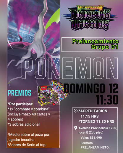 Prelanzamiento Tinieblas Umbrias Domingo 12 de Julio (elige entre los dos horarios)
