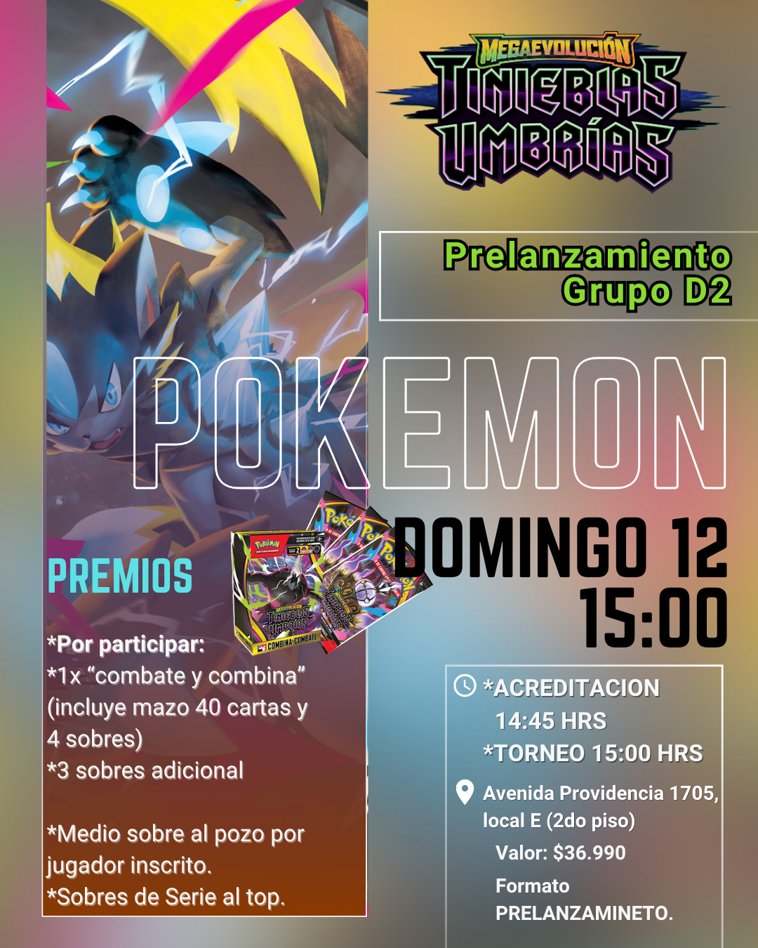 Prelanzamiento Tinieblas Umbrias Domingo 12 de Julio (elige entre los dos horarios)