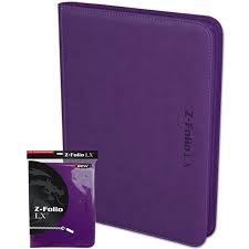 BCW Z-Folio 9-Pocket Album – Purple