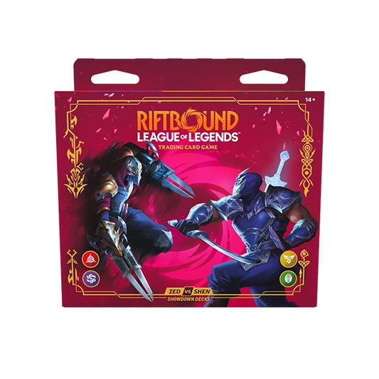 Preventa Mazo zed vs shen Riftbound showdown deck INGLES
