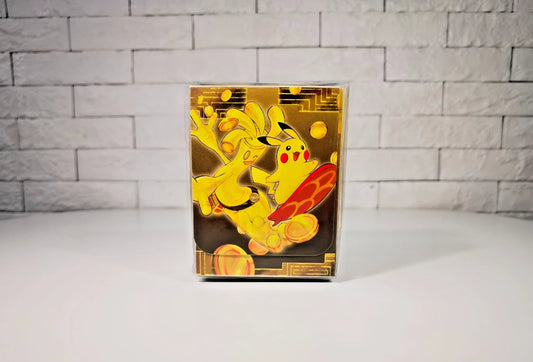 Pokémon Pikachu &amp; Gholdengo Deck Box Set – 2025 Beijing Masters – China Exclusive
